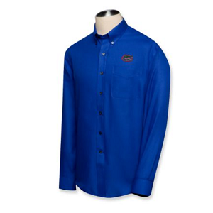 Florida Gators Men's LS Epic Easy Care Fine Twill Shirt - French Blue